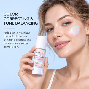 OEM ODM Crème de base lissante pour le visage, texture légère, isolante, atténue les rougeurs, unifie le teint et masque les imperfections - Product Image 4