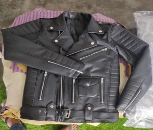 Veste en cuir véritable vintage faite à la main de qualité supérieure pour hommes, coupe classique, doublure intérieure douce, taille XS, pour un style élégant en plein air, Inde - Product Image 1