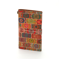 Agenda portable rechargeable en tissu et liège, très bien noté, avec inserts en papier kraft de haute qualité et fermeture élastique sécurisée