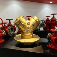 Raccordement industriel incendie, équipement de lutte contre l'incendie de base, raccordement siamois bidirectionnel, raccords de raccordement de tuyau d'incendie, vanne de blocage