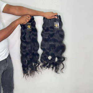 Extensions de cheveux ondulés naturels, cuticules alignées, cheveux vierges non traités, bouclés, extensions de cheveux humains indiens non traités, lots d'extensions. - Product Image 2