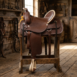 Silla de Montar Inglesa de Cuero Genuino y Madera BS International NA81, Sostenible, Ecológica, de la Más Alta Calidad y Lujo - Product Image 1