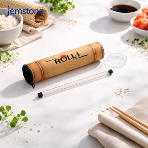 Caja de Cartón Reciclable Personalizada con Sistema Push Pop para Rollos de Sushi, Contenedor de Sushi para Llevar de Grado Alimenticio con Tapas - Product Image 2
