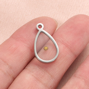 Vente chaude En Acier Inoxydable En Forme De Goutte Incrusté Graine De <span class=keywords><strong>Moutarde</strong></span> Souhait Graine DIY Personnalisable Pendentif Accessoryin <span class=keywords><strong>Europe</strong></span> et Amérique - Product Image 3