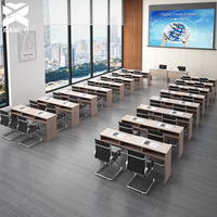 Bureau modulaire mobile combinable, table de conférence multifonctionnelle, mobilier de bureau pour salles de réunion et écoles