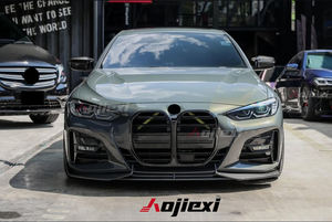 Divisor de Parachoques Delantero de Fibra de Carbono Estilo AO de Alta Calidad para <span class=keywords><strong>BMW</strong></span> Serie 4 G22 G23 Coupé M440i 2020+ Kit de Carrocería de Labio Delantero - Product Image 3