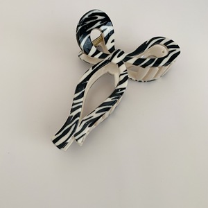 Vintage Unisex Hair Claws Clip Accessories Leopard Zebra Checker Plastic <b>Resin</b> Glossy Daily Hair Claw - Product Image 6