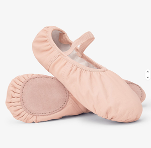 Zapatillas de ballet de cuero genuino con textura suave, fáciles de usar, suela duradera, perfectas para clases de estudiantes. - Product Image 1