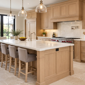 Muebles de <span class=keywords><strong>Cocina</strong></span> Modernos de Roble Blanco, Estilo Shaker, Ecológicos, Modulares, Delgados, Juego Completo Listo para Armar, Accesorios Incluidos - Product Image 2