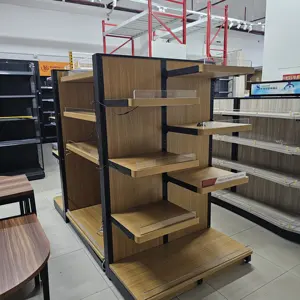 Factory Price China Gondola Shop Display Shelving Supermarket Shelves Store Shelves Gondolas Shelves Retail Wall Shelving