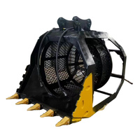 Godet tamiseur hydraulique haute fréquence pour mini-excavatrice OEM, séparation de la terre de surface, 2-36 tonnes, marque TDC, garantie 1 an, personnalisable