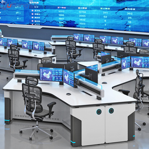 Consoles de centre de surveillance de la ville Signal de tour de communication Consoles de centre de commande Prise en charge des processeurs haute performance Fonctionnement 24/7 - Product Image 2