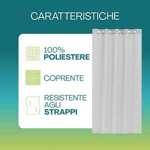 Indoor Curtain With Metal Eyelets 135x280 Cm Elegant Turquoise Color Interior <b>Panel</b> - Product Image 3