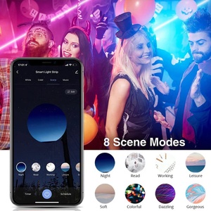 Kit de Tira de Luces LED RGB Flexible de 12V 5050, Control Inteligente por Aplicación, Control Remoto, Sincronización con Música, Compatible con Tuya, ZigBee, Alexa y <span class=keywords><strong>Echo</strong></span> - Product Image 5