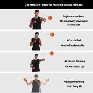 Wosweir Kick Boxing Tốc Độ đào tạo cú đấm Bóng phản xạ bóng Đầu Ban nhạc Kid người lớn thiết bị nhà vật liệu da Muay MMA tập thể dục - Product Image 6