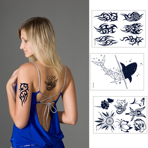 3D Temporary Body <b>Tattoo</b> Sticker Waterproof Semi Permanent Herbal <b>Paper</b> Decal for Women Girls Arm Decoration Professional Use - Product Image 5