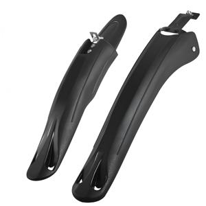 Conjunto de Para-lamas para Bicicleta 24-26" Ajustáveis, Guarda-lamas Flexíveis e Leves, Ecológicos, para <span class=keywords><strong>BMX</strong></span>, Instalação Rápida Dianteira e Traseira - Product Image 1