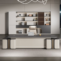 Bureau de direction de luxe avec chaises, table de salle de réunion, bureau de direction de luxe, table de bureau de 2 mètres pour salle de réunion de direction