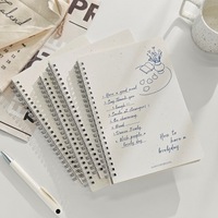 Carnet à spirales A5 personnalisé avec couverture en papier imprimé, style simple et tendance, bloc-notes en gros