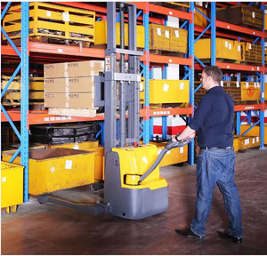 Xilin Electric Walkie 1500kg1.5ton Electric Straddle Apiadorバッテリースタッカー - Product Image 3