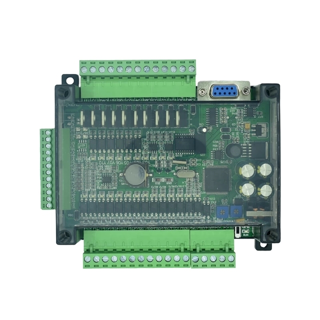 Original FX3U-24MR/FX3U-24MT PLC Industrial Control Board with RS485 and RTC Compatible with FX1N/FX2N