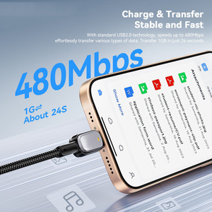 สายเคเบิลประเภทซีถึงประเภทซี 100W PD ชาร์จเร็วสำหรับแท็บเล็ตแล็ปท็อปสายเคเบิล LED - Product Image 5