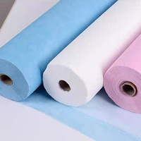 Draps de lit non tissés jetables hygiéniques en polyester 100% imperméables et légers pour une utilisation en spa et en salon de beauté