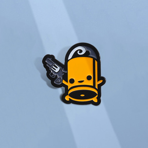 Jeu personnel émail broche <span class=keywords><strong>Robot</strong></span> elfe samouraï chat fille <span class=keywords><strong>boxe</strong></span> dinosaure balle flamme symbole dessin animé Badge Punk épinglettes bijoux - Product Image 2