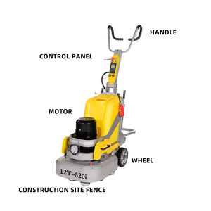 Machine à meuler le béton Sunhappy, <span class=keywords><strong>meuleuse</strong></span> de sol, <span class=keywords><strong>meuleuse</strong></span> de béton à disques multiples, <span class=keywords><strong>meuleuse</strong></span> de béton manuelle pour trottoirs inégaux - Product Image 4