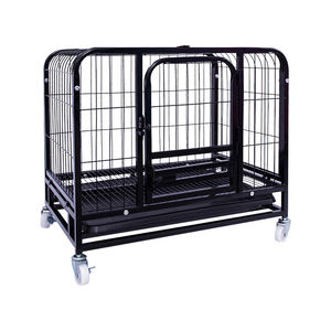 Cage en métal robuste pour chien, niche, dispositif d'entraînement avec plateau amovible - Product Image 1