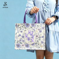 Sac fourre-tout en toile JOYSUN tendance avec logo personnalisé et motif couronne, idéal pour la promotion d'entreprise, la publicité en supermarché et le shopping