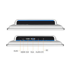 New 17 Inch High Bright Sunlight Readable Industrial Touch Screen <strong>Monitor</strong> 16:<strong>9</strong> Touchthink 10 Points DVI Interface Type Aluminum - Product Image 4