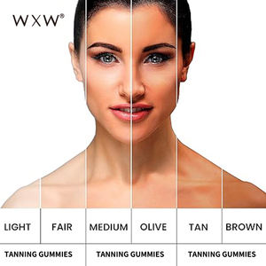 Wxw Stock Gomitas de bronceado Gummies de betacaroteno naturales Minerales para una piel bronceada saludable Productos de belleza mejorados Gummy de bronceado - Product Image 4