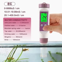 Wanbang BLE-C600 Mètre numérique de pH/TDS/Température avec contrôle par application pour l'eau potable, la piscine, l'aquarium pH 0,0-14,0 TDS 0-9999ppm