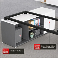 Bureau de direction blanc, mobilier de bureau haut de gamme, combinaison de bureaux de direction individuels, grand bureau de patron