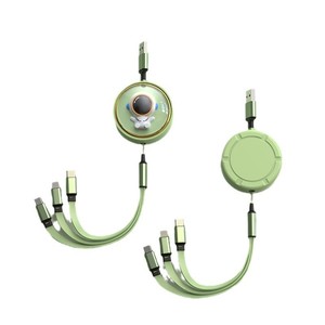 Astronaut Data <b>Cable</b> 3-in-1 Retractable Fast Charging <b>Cable</b> For Mobile Phone With Logo Customization - Product Image 5