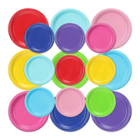 Aangepaste lichtgewicht, veilige, ronde plastic dinerborden voor fruit, pizza, cake en sushi