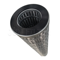 Élément filtrant coalescent plissé robuste avec cage en maille métallique renforcée pour filtration haute pression