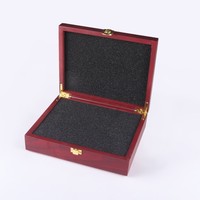 Boîte en bois MDF personnalisée Boîte cadeau Boîte d'emballage de luxe pour ornements Insigne souvenir Médaille Bijoux
