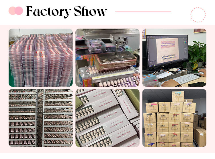 150 Pcs Pre-applied Tip Primer & Base Coat Cute French Tip Nails Brown Extra Short Square French Tip Press on Nails 15Sizes