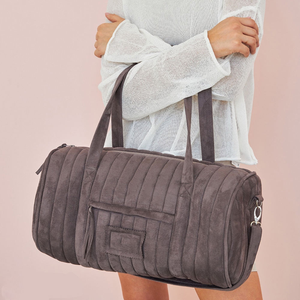 Borsa da <span class=keywords><strong>Tennis</strong></span> da donna trapuntata in pelle scamosciata personalizzata, borsa a tracolla sportiva per il Fitness - Product Image 4