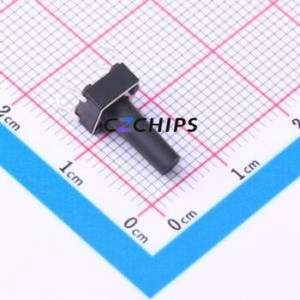 TC-1102-C-R-B Tactile Switch Through hole Component THT-4P,6x6mm Switch Single Pole Single Throw Round Button 2.6N Through Hole - Product Image 1