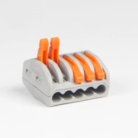 Conectores de Cable Eléctrico PCT-215, Bloque de Terminales de Conexión Rápida, Conector de Cable a Presión con Punta de Cobre