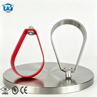 Collier de serrage UTT40 réglable en acier galvanisé durable avec bande pivotante argentée pour tuyaux, certifié FM CE, pour usage en construction (en pouces)