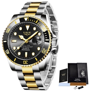 Montre-bracelet à quartz chronographe de luxe pour homme Lige 10045, mode business - Product Image 1