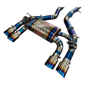 Système d'échappement Vortex haute qualité SS304 compatible avec BMW M3 F80 M4 F82 S55 Valvetronic Catback Racing Muffler Equal Length System - Product Image 4