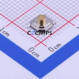 TS-1187A-C-E-B Tactile Switch SMD Switch Single Pole Single Throw Round Button 2.6N Vertical Mount - Product Image 1