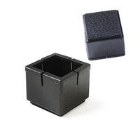 17-21mm Noir Table Chaise Jambe Caps/Chaise Jambe Protecteur Meubles Pied Table Chaise Jambe Embouts Couvre