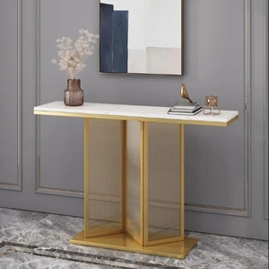 Table console de luxe légère Table console simple moderne Table d'appoint <span class=keywords><strong>Hall</strong></span> d'entrée Armoire console d'entrée contre le mur - Product Image 3