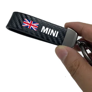 Car key bag key Rings Key Chain Leather pu Keychain Keyring For Datsun daihatsu Acura Mitsubishi Dodge GMC Ssangyong BMW M SLINE